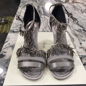 Satin salsa shoes